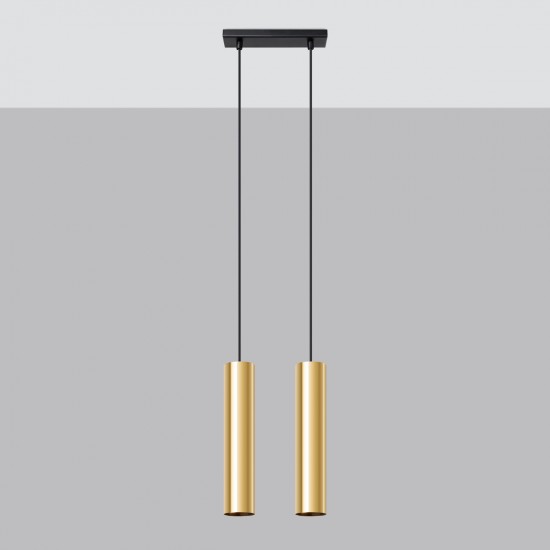 Pendant lamp LAGOS 2 polished gold