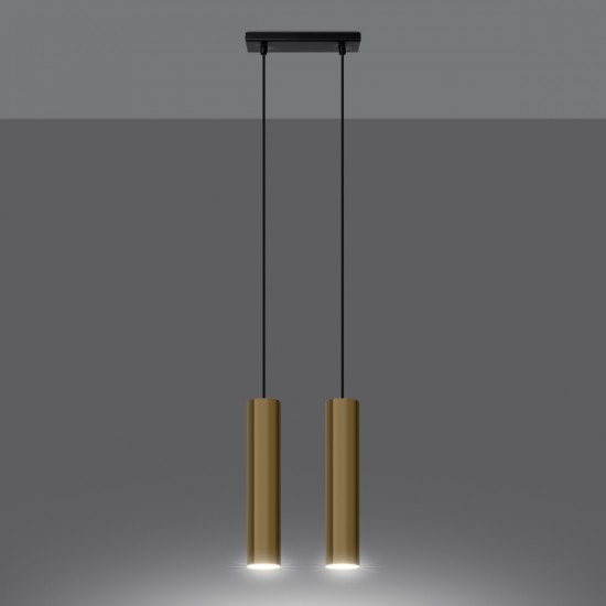 Pendant lamp LAGOS 2 polished gold
