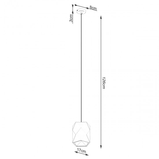 Pendant lamp ceramic  GOBI