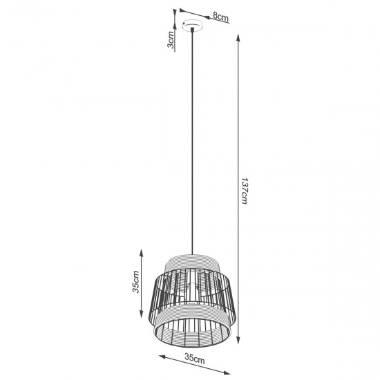 Pendant lamp BRILO