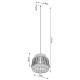 Pendant lamp BRILO