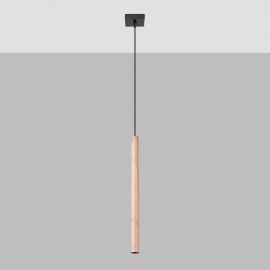 Pendant lamp PASTELO 1 wood