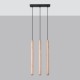 Pendant lamp PASTELO 3L wood
