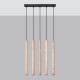 Pendant lamp PASTELO 5L wood