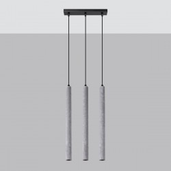 Pendant lamp PASTELO 3L concrete
