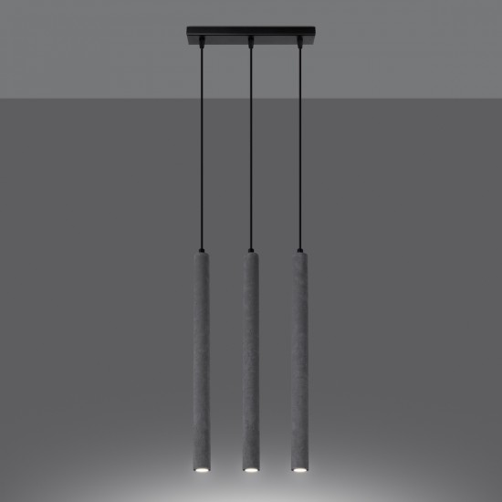 Pendant lamp PASTELO 3L concrete