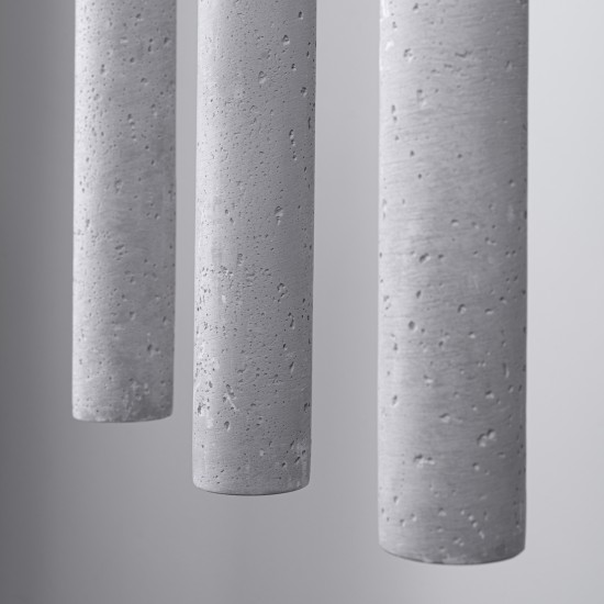 Pendant lamp PASTELO 3L concrete