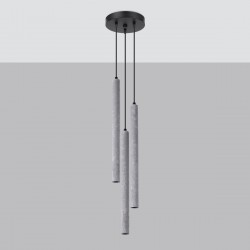 Pendant lamp PASTELO 3P concrete