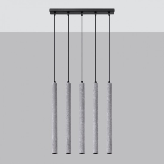 Pendant lamp PASTELO 5L concrete