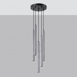 Pendant lamp PASTELO 5P concrete