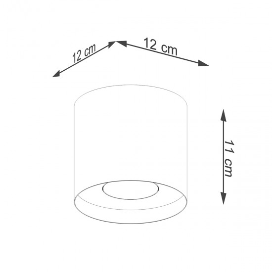 Ceiling lamp MIKA white