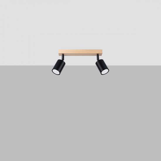 Ceiling lamp VERDO 2 black