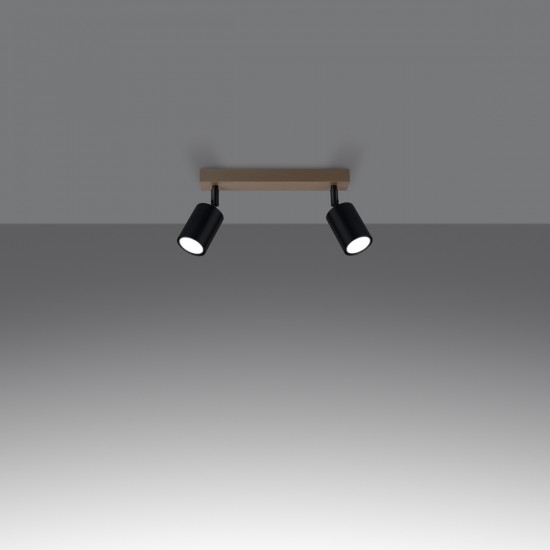 Ceiling lamp VERDO 2 black