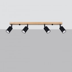 Ceiling lamp VERDO 4 black