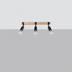 Ceiling lamp ZUCA 3 black