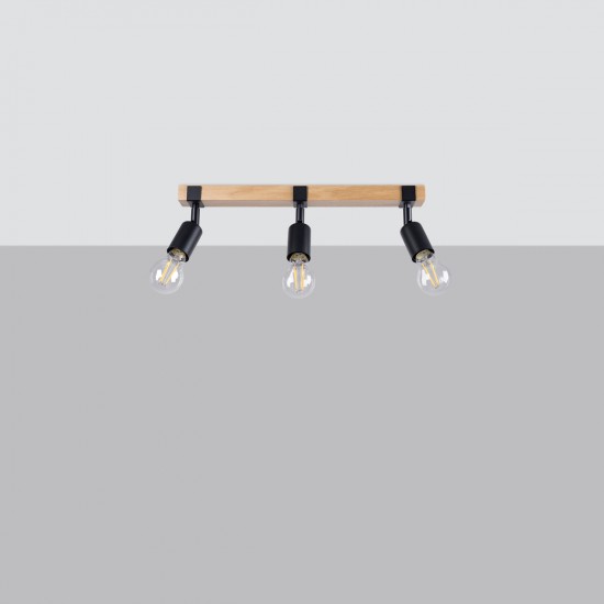 Ceiling lamp ZUCA 3 black