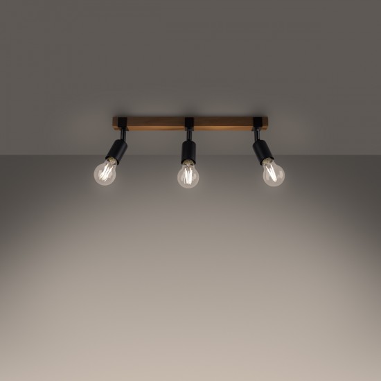 Ceiling lamp ZUCA 3 black