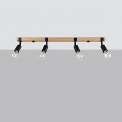 Ceiling lamp ZUCA 4 black