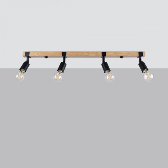 Ceiling lamp ZUCA 4 black