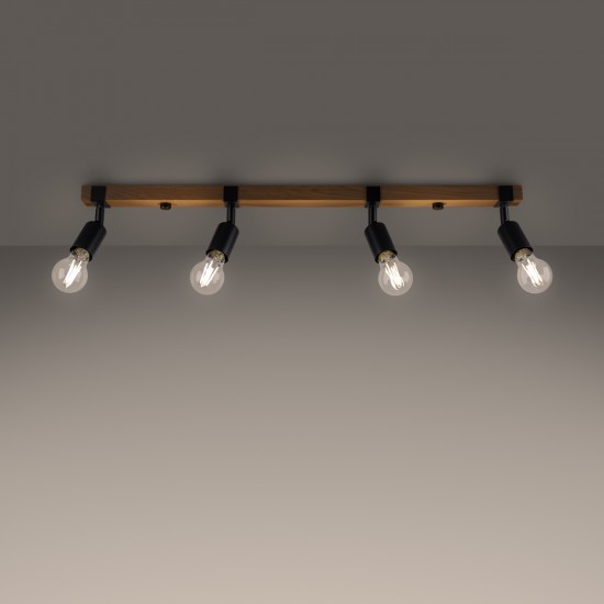 Ceiling lamp ZUCA 4 black