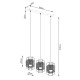 Pendant lamp GIZUR 3L