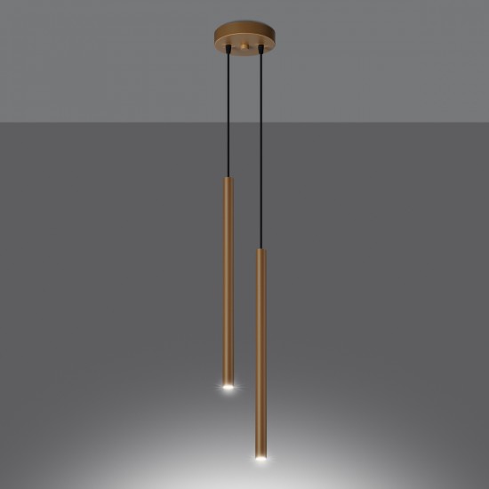 Pendant lamp PASTELO 2 gold
