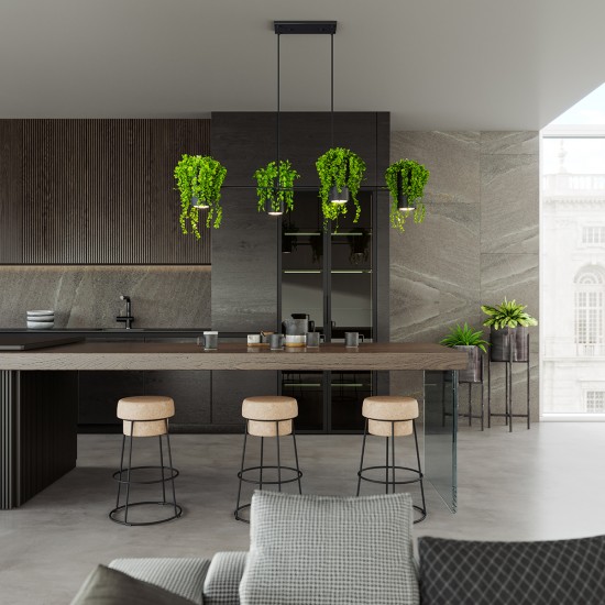 Pendant lamp KUKKIA black