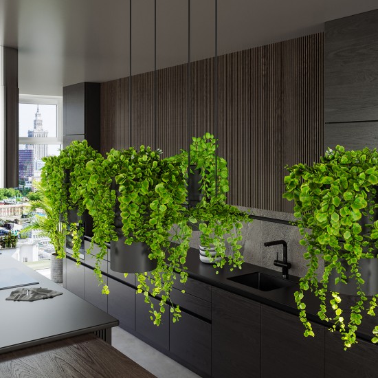 Pendant lamp KUKKIA black