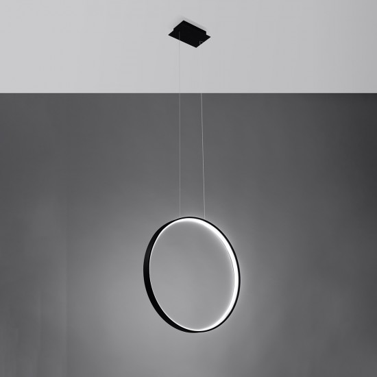 Pendant lamp RIO 55 black 4000K