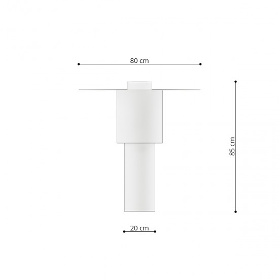 Ceiling lamp TVAROR white