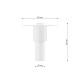 Ceiling lamp TVAROR white