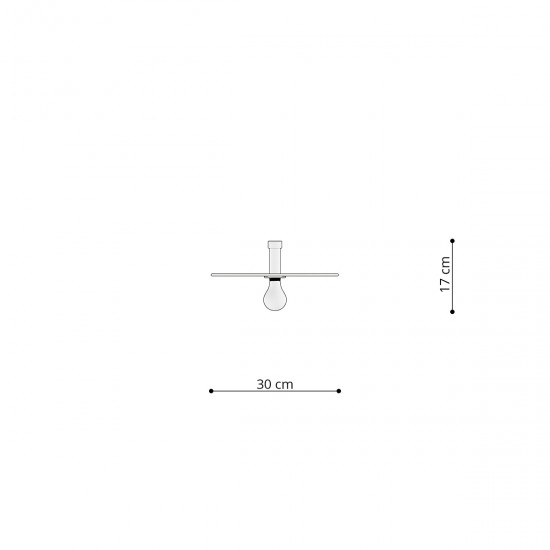 Wall lamp / Ceiling lamp SIRKEL 30 black Wall lamp / Ceiling lamp SIRKEL 30 black