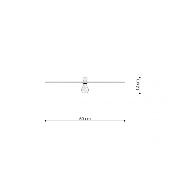 Wall lamp / Ceiling lamp SIRKEL 60 black Wall lamp / Ceiling lamp SIRKEL 60 black