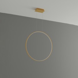 Pendant lamp RIO 78 golden LED 3000K