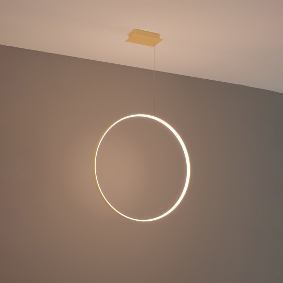 Pendant lamp RIO 78 golden LED 3000K