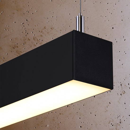 Pendant lamp PINNE 200 black