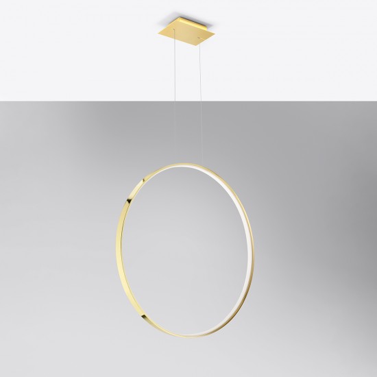 Pendant lamp RIO 78 polished gold LED 3000K