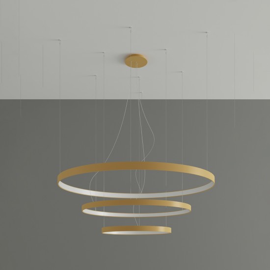 Chandelier RIO 3 55/78/110 golden LED 4000K