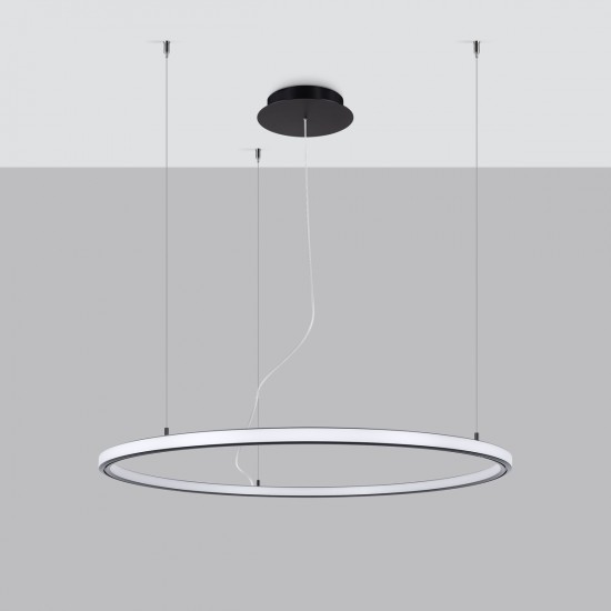 Chandelier RISA 80 black LED 3000K