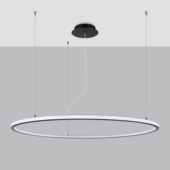 Chandelier RISA 120 black LED 3000K