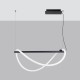 Pendant lamp GALAKSE 84 black LED 2700-6500K