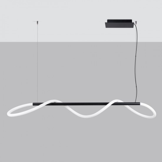 Pendant lamp GALAKSE 148 black LED 2700-6500K