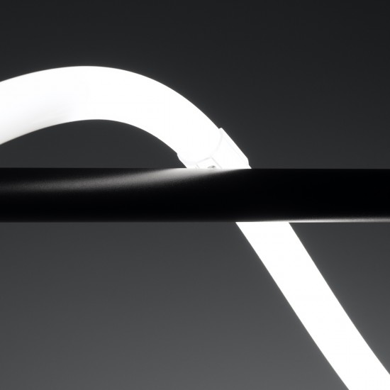 Pendant lamp GALAKSE 148 black LED 2700-6500K